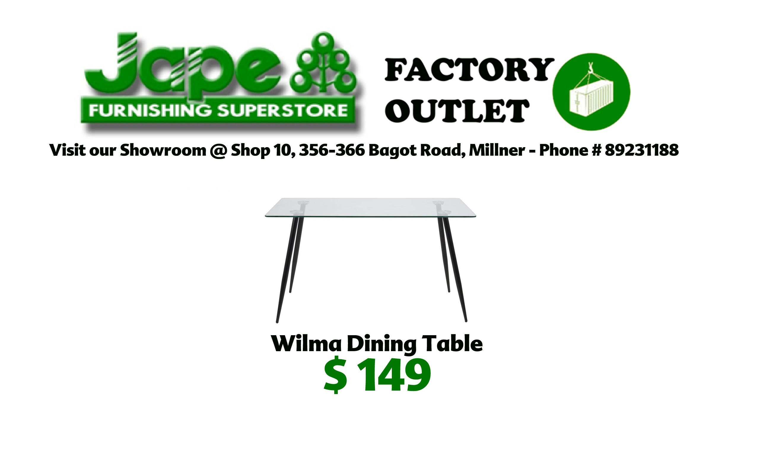 Dining Outlet Jape Furnishing Superstore